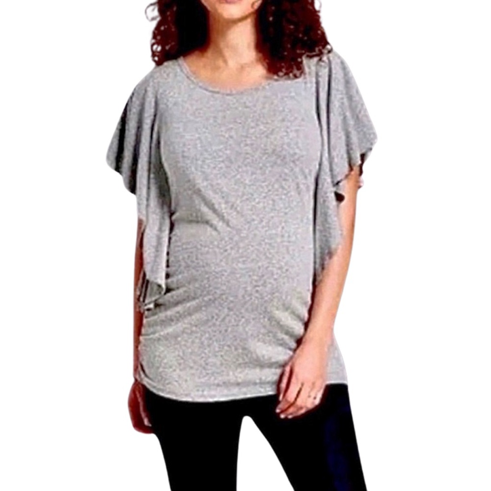 ISABEL MATERNITY Flutter Sleeve‎ Top